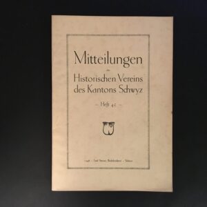Historischer Verein Kanton Schwyz 1946