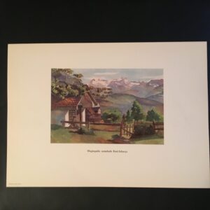 Druck Wegkapelle unterhalb Ried Schwyz