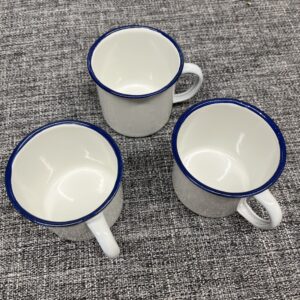 Becher emailliert 3 Stück